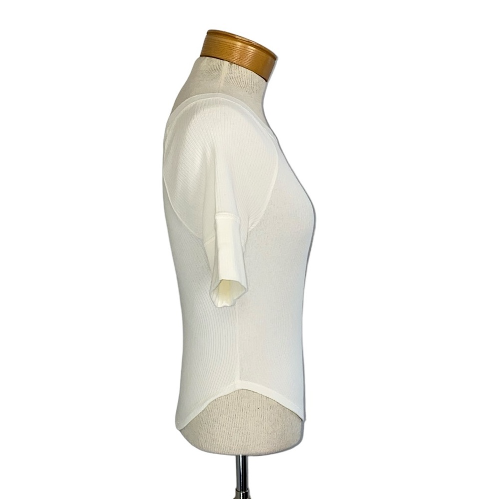 Free People Blake Ribbed BabyTee Cream XS - Picture 7 of 7